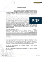 Carta de Aceptación Equipos de Computo