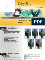 Mesh-Intro 16.0 WS 04.1 ANSYS Meshing Methods PDF