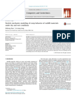 Particle Mechanics Modeling of Creep Behavior of Rockfill Materiales Under Dry and Wet Conditions