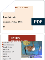 Semana 10 - CASO CLINICO ICTERICIA NEONATAL