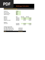 Arbitrage Calculator 3