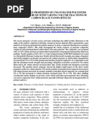 Some Tensile Properties of Unsaturated Polyester Resin Reinforced With Varying Volume Fractions of Carbon Black Nanoparticles