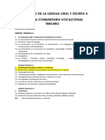 Desarrollo de La Lengua Oral y Escrita Ii