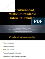  Pluriculturalidad, Multiculturalidad e Interculaturalidad