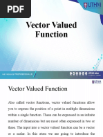 Vector Valued Function