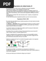 Reguladores de Voltaje Lineales