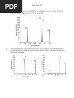 Mass Spec Worksheet