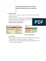 Determinación Del Peso Especifico de Un Suelo Arcilloso Mediante El Metodo de La Parafina