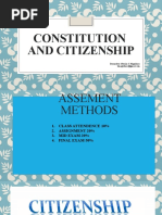 Constitution and Citizenship I