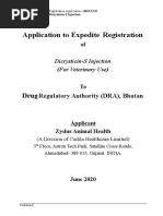 Application To Expedite Registration: Regulatory Authority (DRA), Bhutan