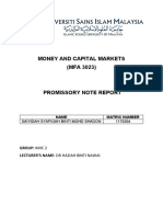 Report Promissory Note