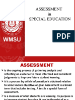 Assessment in Special Education