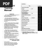 Mazda Premacy Training Manual