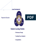 Student Learning Module:: College of Education & Human Development