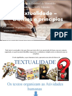 Textualidade - Critérios e Princípios