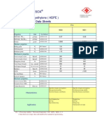 Formosa Taisox: High Density Polyethylene (HDPE) - Fi L M GR Ade Dat A Sheet S