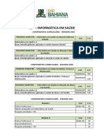 Bahiana Matriz Curricular Semestral Atualizada CST Informatica em Saude 27 06 19 20190627170759