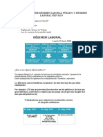 Diferencia Entre Régimen Laboral Público y Régimen Laboral Privado