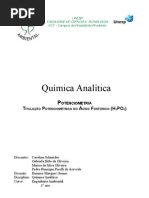 Relatório de Química Analítica: Potenciometria