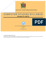 Grades 8 To 12 Computer Studies Syllabi Revised