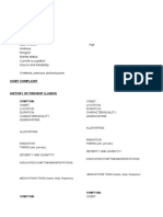 Date and Time: Preceptor:: Identifying Data