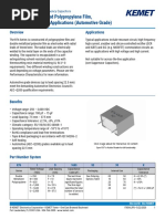 R76, Double Metallized Polypropylene Film, Radial, DC and Pulse Applications (Automotive Grade)