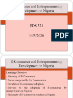 E-Commerce and Entrepreneurship Development in Nigeria