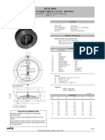 Dual Disc Silent Wafer Check Valve - 200 Wog: Code No. 7032