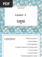 Lecture 1 Cement - Aman