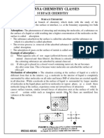 Surface Chemistry - Comprehensive Notes PDF