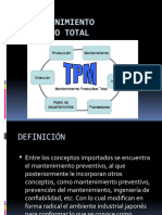 TPM Mantenimiento Productivo Total