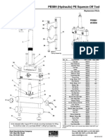 PES8H (Hydraulic) PE Squeeze-Off Tool: Parts List