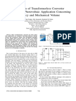 Comparison of Transformerless Converter Topologies For Photovoltaic Application Concerning Efficiency and Mechanical Volume