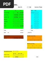 Pig Calculation Tables: Date Batch Nr. Number of Piglets