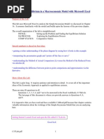 Chapter 17: Equilibrium in A Macroeconomic Model With Microsoft Excel