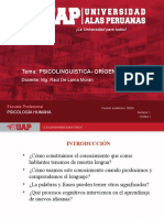 Semana 1 - Psicoloinguistica. - Origen y Campos de Acción