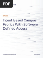 Intent Based Campus Fabrics Software Defined Access White Paper by Forfusion