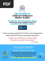 Artificial Intelligence Master Analyst: Get Certified As