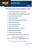 Airbus Pilot Cadet Programme - FAQ v3 PDF