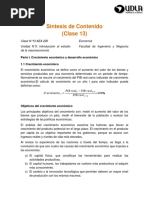 220 Clase 13 Sintesis Economia PDF