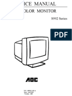 Service Manual: Color Monitor