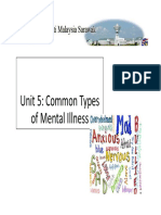 Unit 5 Common Types of Mental Illness