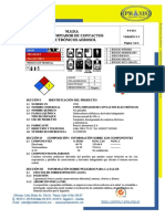 Msds Abro Electronic Contact Cleaner