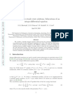 Finite To Infinite Steady State Solutions, Bifurcations of An Integro-Differential Equation