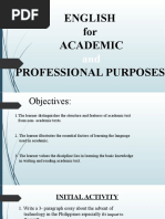 English For Academic Professional Purposes