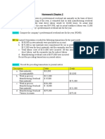 Homework Chapter 2: BE 3-4 Larned Corporation Recorded The Following Transactions For The Past Month