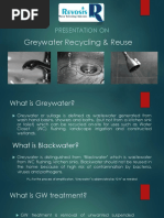 Presentation On: Greywater Recycling & Reuse