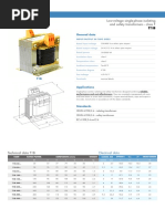 Low-Voltage Single-Phase Isolating and Safety Transformers - Class F