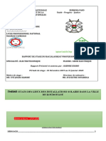 RAPPORT DE STAGE EN ENERGUIE SOLAIRE BAC PRO 2 ELECTROTECHNIQUE (Enregistr