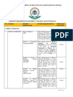 Entry Requirements - Degree 2019 Flier